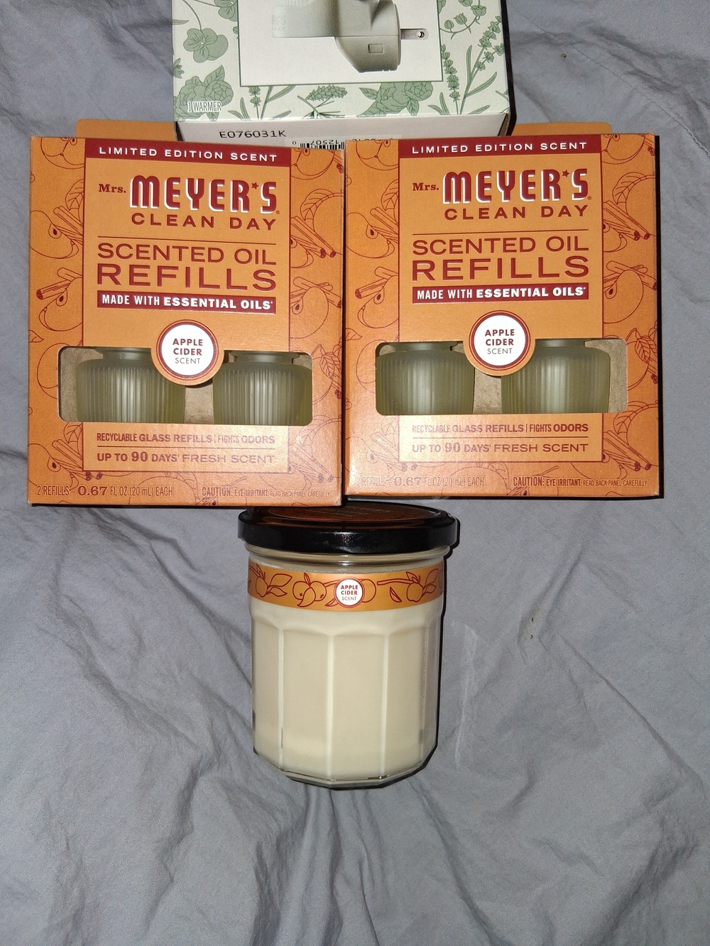 Apple Cider Scented Oil Refills & Candle - Orange